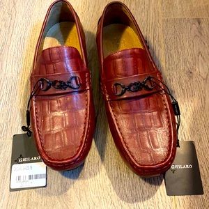 100% Calfskin real leather Loafer. Italian brand